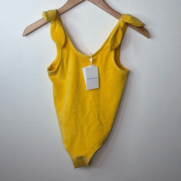 Zimmermann JEANNIE TERRY TIE SHOULDER ONE PIECE SWIMSUIT SIZE 10 - Picture 1 of 7